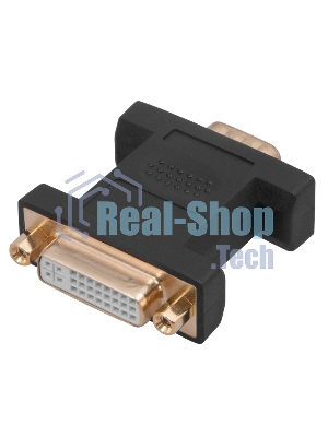 Переходник Rexant шт.VGA - гн.DVI-I позолоченный GOLD