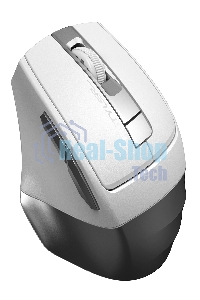 Мышь беспроводная A4Tech Fstyler FG35 серебристый/белый, 2000 dpi, радиоканал, USB, кнопки - 6