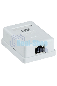 Настенная инф. розетка RJ45 кат. 5E FTP 1-порт