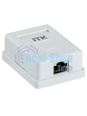 Настенная инф. розетка RJ45 кат. 5E FTP 1-порт