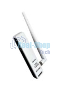 Адаптер TP-Link SOHO TL-WN722N 150Mbps High Gain Wireless N USB Adapter with Cradle, 1T1R, 2.4GHz, 802.11n/g/b, 1 detachable antenna