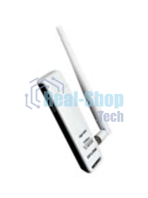 Адаптер TP-Link SOHO TL-WN722N 150Mbps High Gain Wireless N USB Adapter with Cradle, 1T1R, 2.4GHz, 802.11n/g/b, 1 detachable antenna