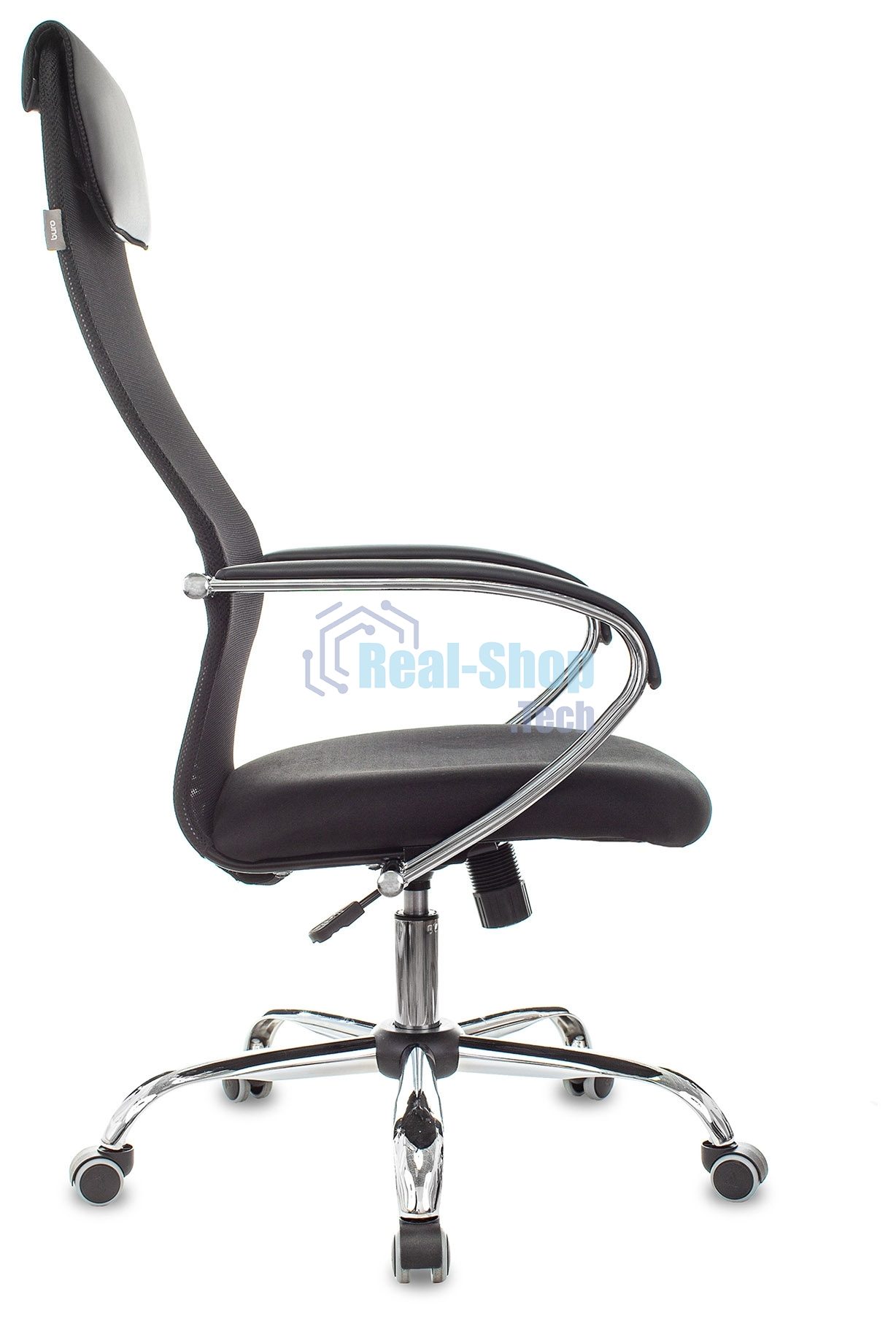 Кресло руководителя Бюрократ CH-607SL TW-01 Neo Black черный, сетка/ткань с подголов. на колес. металл хром