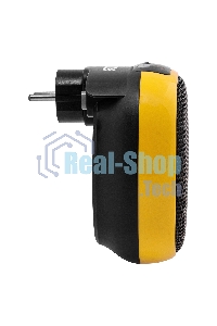 Тепловентилятор керамический Denzel DTFC-700 портативный, черный/желтый, 700 Вт, 10 м2, цифровой термостат