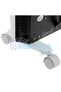 Конвектор гибридный Denzel HybridX-2000 белый, 2000 Вт, 30 м2, термостат, дисплей