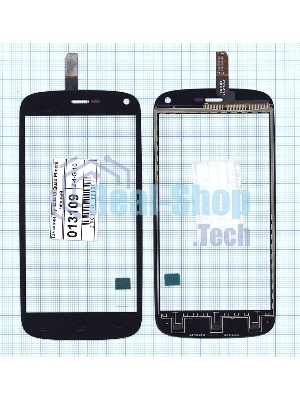Сенсорное стекло (тачскрин) для Fly IQ4410 Quad Phoenix, черное