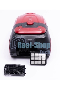 Пылесос Sharp ECKB19RR, красный/черный, 350/1900 Вт, уборка сухая, пылесборник мешок 2.3 л