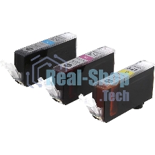 Картридж струйный Canon CLI-521 (2934B010) голубой/пурпурный/желтый набор карт. для Canon Pixma MP540/620/630/980