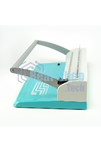 Переплетчик Heleos БП13п бирюзово-белый (БП13ПББ) A4/перф.13л.сшив/макс.450л./пластик.пруж. (6-51мм)