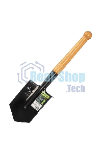 Лопата саперная Сибртех 150х180х510 мм, деревянный черенок, с зубьями