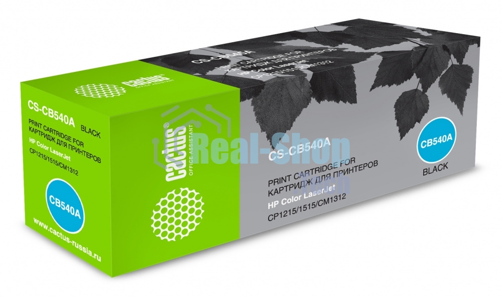 Картридж лазерный Cactus CS-CB540A черный (2200 стр.) для HP Color LaserJet CP1215/1515/CM1312