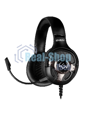 Гарнитура Sven AP-U1100MV чёрный, проводная, USB, подсветка