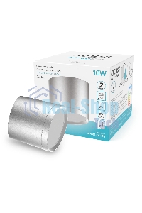 Светильник Gauss Хром/Сатин LED накладной с рассеивателем 10W 4100K 88х75мм 1/30