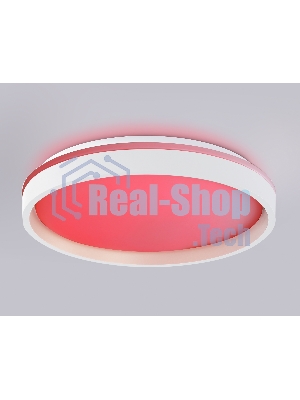 Светодиодный светильник RGB Ambrella light FZ607 WH/GD белый/золото IP20 66W 3000K-6500K+RGB D490*85 (ПДУ ИК)
