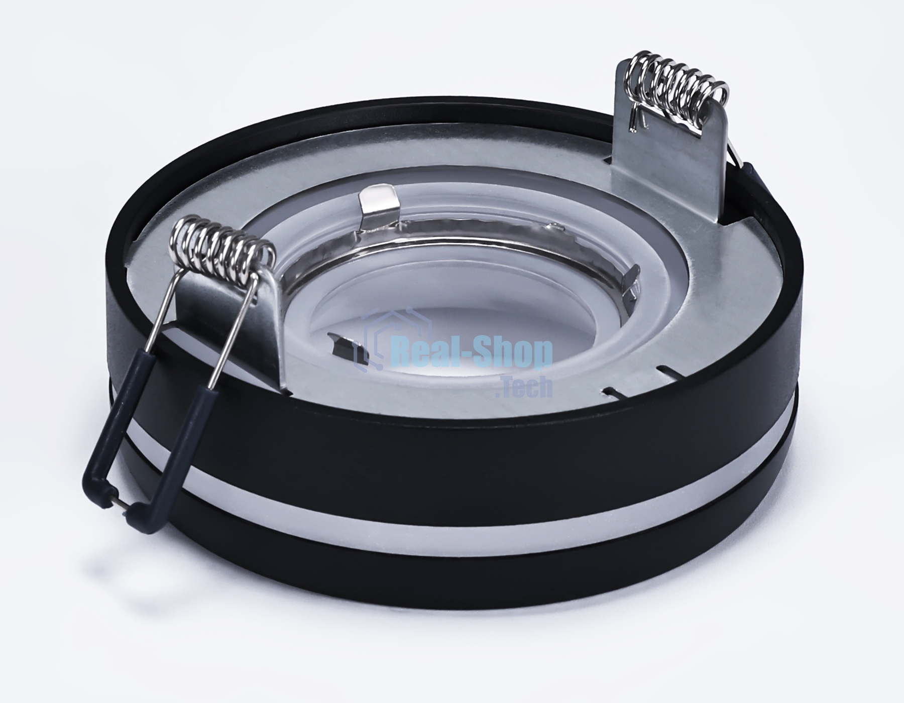Светильник Ambrella light TN3335 SBK/FR черный песок/белый матовый GU5.3 D96*46