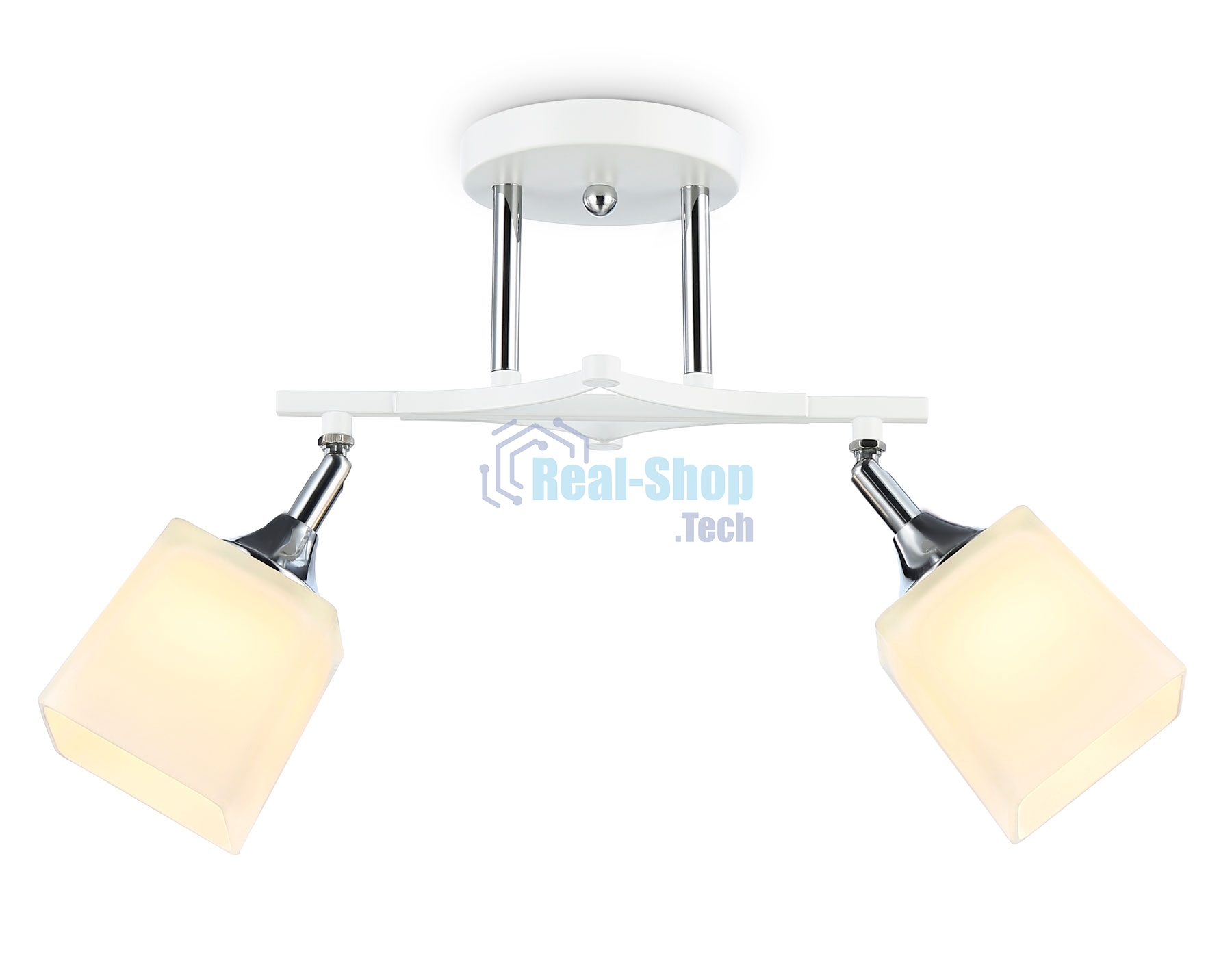 Светильник Ambrella light TR303062/2 WH/CH/FR белый/хром/белый матовый E27/2 max 40W 560*145*260