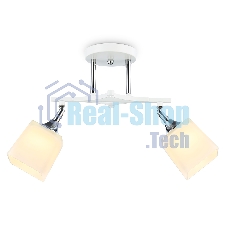 Светильник Ambrella light TR303062/2 WH/CH/FR белый/хром/белый матовый E27/2 max 40W 560*145*260