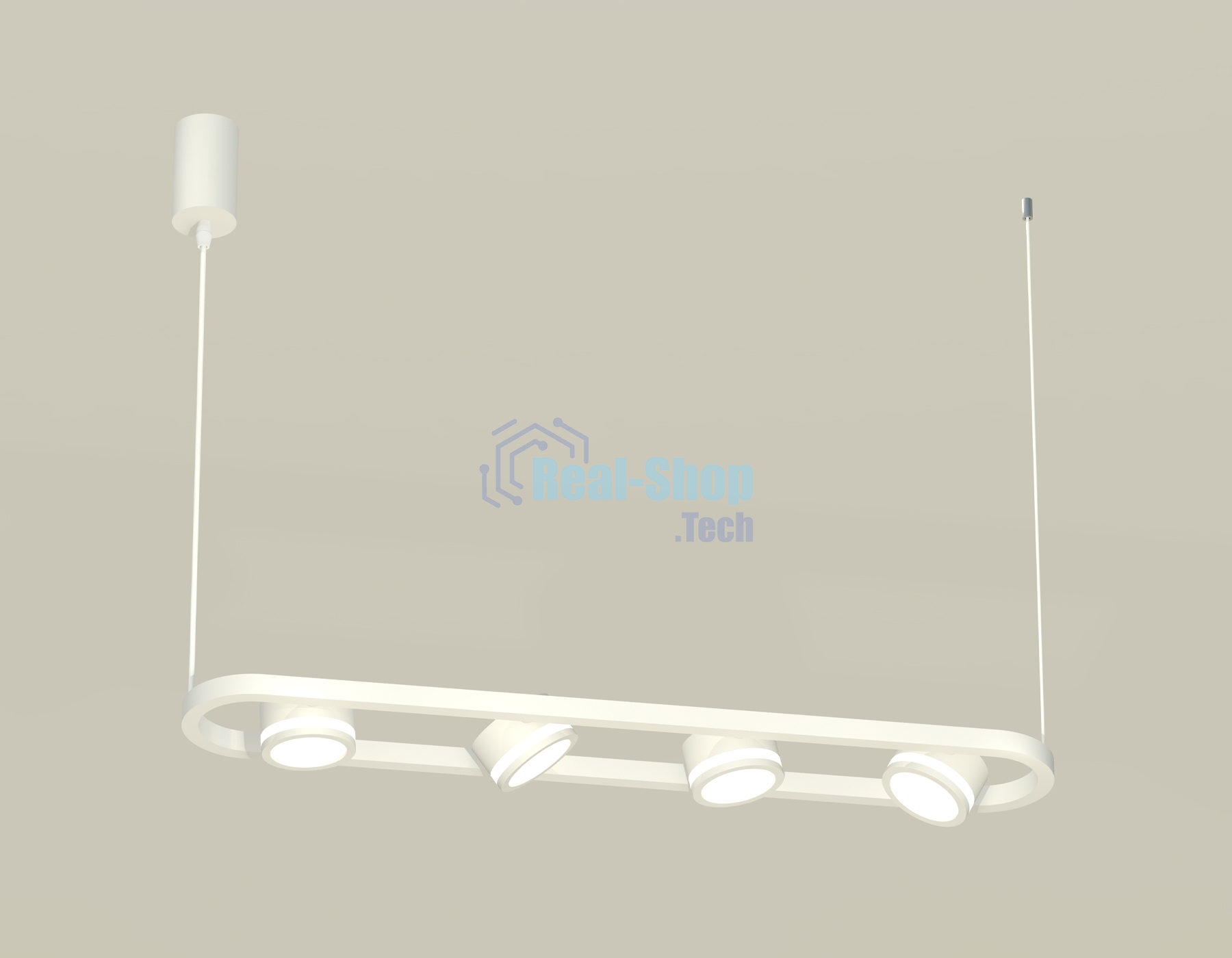 Светильник Ambrella light XB9163150/4 SWH/FR белый песок/белый матовый GX53 (C9163, N8412)