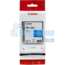 Картридж струйный Canon PFI-120 C 2886C001 голубой (130 мл) для Canon imagePROGRAF TM-200/205