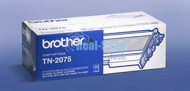 Картридж лазерный Brother TN-2075 черный (2500 стр.) для Brother HL2030/2040/2070/2920/DCP7010/7025/MFC7420/7820
