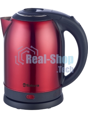 Чайник электрический Sakura SA-2121BR (2.0) красн метал+черн д