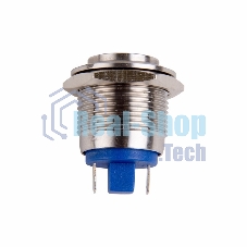 Кнопка антивандальная Rexant Ø19 Б/Фикс (2с) (ON)-OFF выпуклая