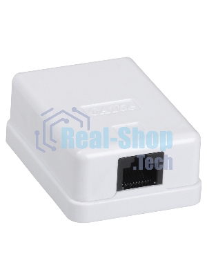 Настенная инф. розетка RJ45 кат. 5E FTP 1-порт