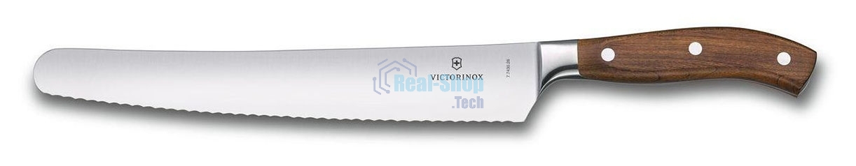 Нож кухонный Victorinox Grand Maitre (7.7430.26G) кованый универсальный для хлеба лезв.260мм серрейт. заточка коричневый