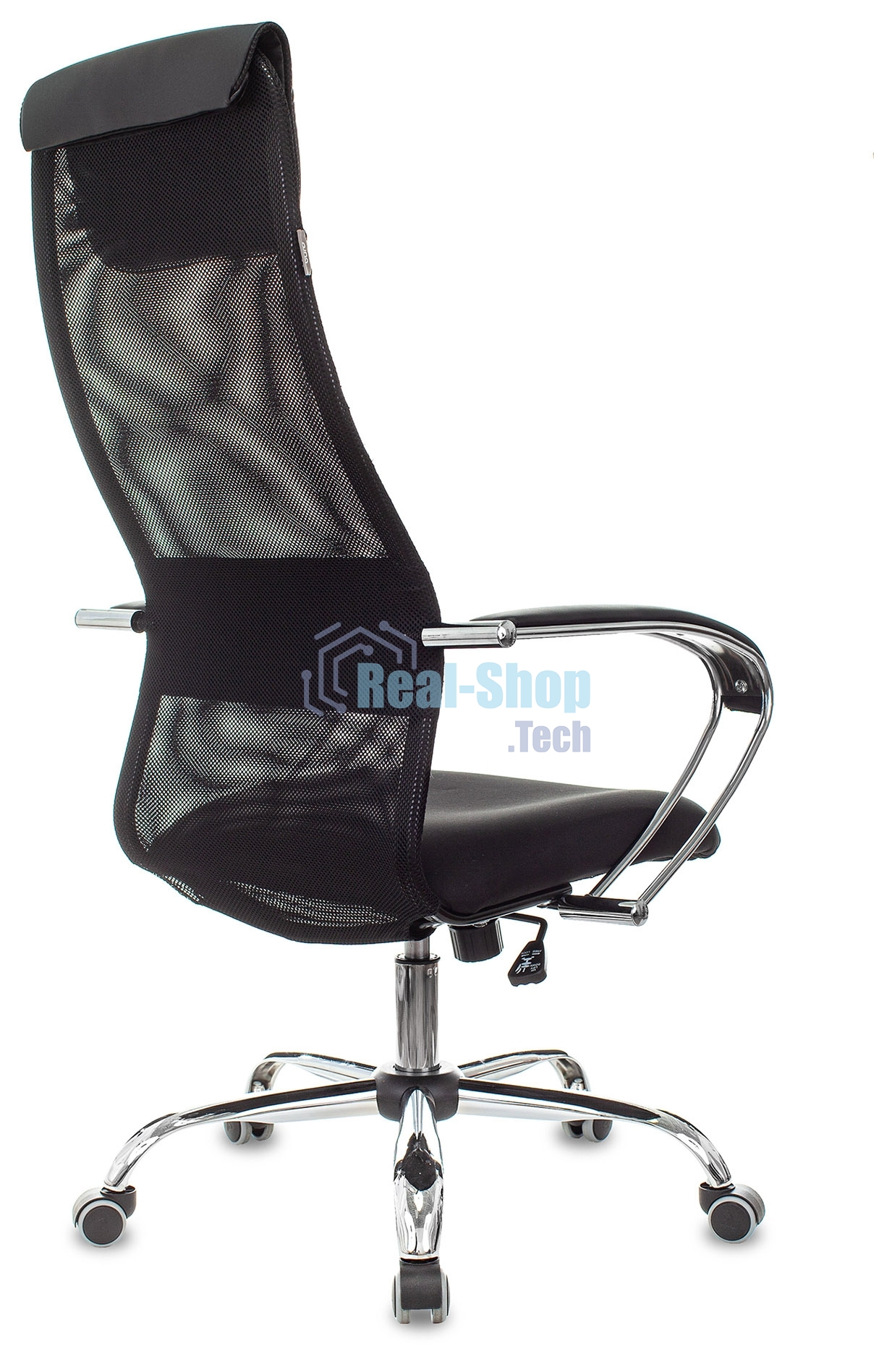 Кресло руководителя Бюрократ CH-607SL TW-01 Neo Black черный, сетка/ткань с подголов. на колес. металл хром