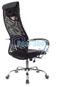 Кресло руководителя Бюрократ CH-607SL TW-01 Neo Black черный, сетка/ткань с подголов. на колес. металл хром