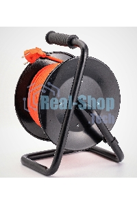 Удлинитель силовой Starwind ST-PSR4.30/FRG-20 4x3.0 кв.мм 4 розет. 30 м 20A катушка темно-серый