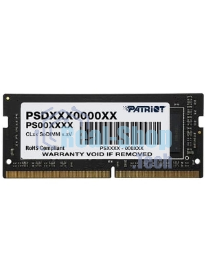 Оперативная память Patriot Signature, DDR4, 8GB (1x8 GB), 3200 MHz, CL22, SO-DIMM