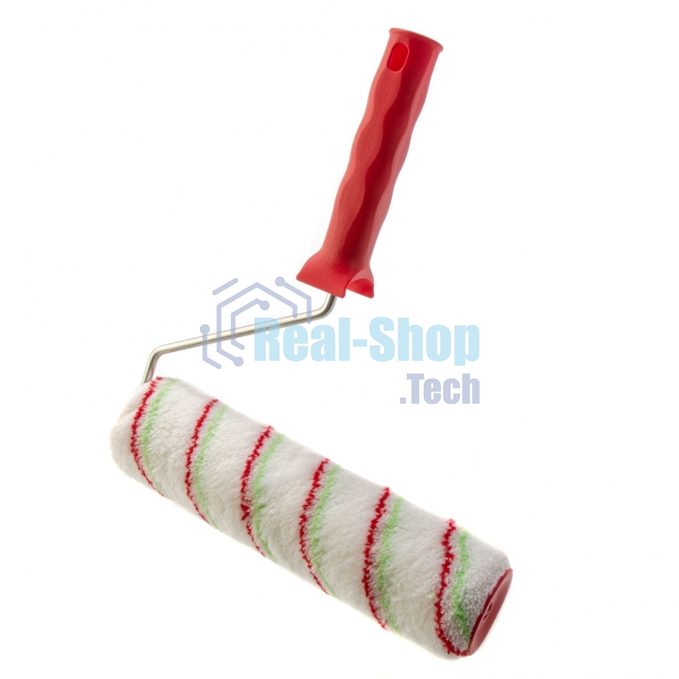 Валик Сибртех Эмали, 250 мм, ворс 12 мм, D 48 мм, D ручки 6 мм, полиамид, полиакрил