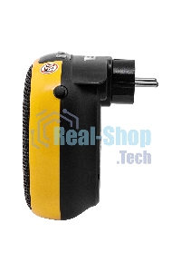 Тепловентилятор керамический Denzel DTFC-700 портативный, черный/желтый, 700 Вт, 10 м2, цифровой термостат