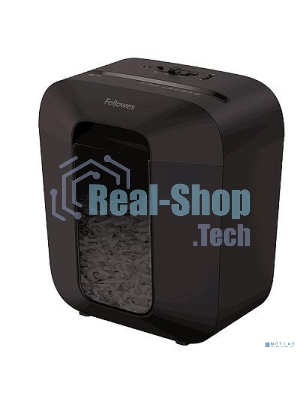 Шредер Fellowes PowerShred LX25 черный (секр.P-4)/перекрестный/6лист./11.5лтр./скрепки/скобы/пл.карты