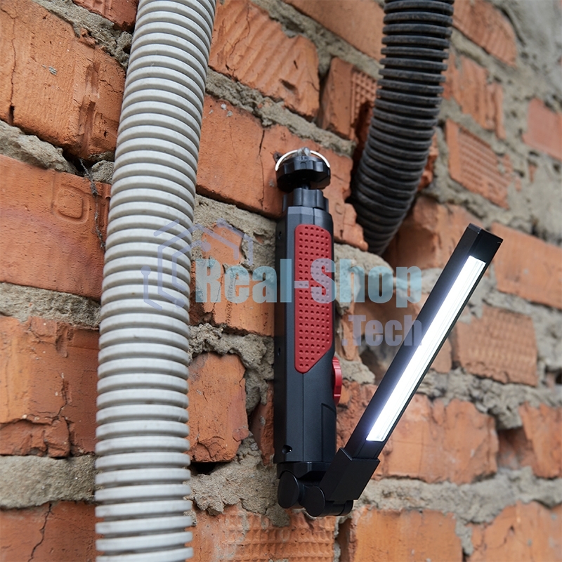 Фонарь автомобильный Rexant с регулировкой яркости, поворотным магнитом, индикатором зарядки и встроенным аккумулятором, USB-кабель в комплекте