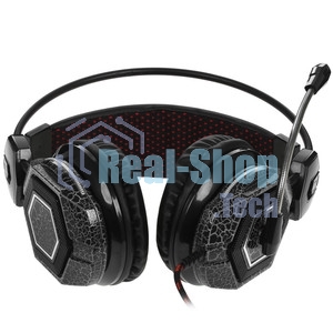 Гарнитура Oklick HS-L500G зелёный/чёрный, проводная, USB/3.5 мм