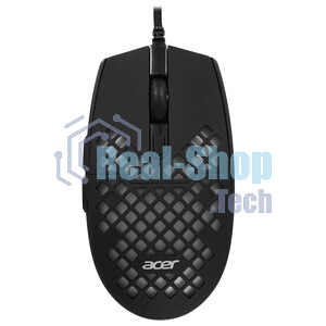 Мышь проводная Acer OMW134 черный, 3200 dpi, USB, кнопки - 6