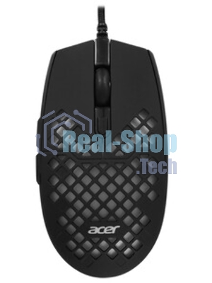 Мышь проводная Acer OMW134 черный, 3200 dpi, USB, кнопки - 6