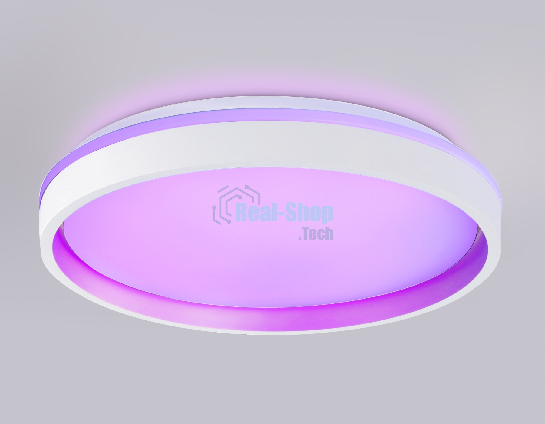 Светодиодный светильник RGB Ambrella light FZ607 WH/GD белый/золото IP20 66W 3000K-6500K+RGB D490*85 (ПДУ ИК)