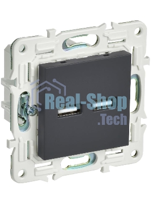 SKANDY Розетка USB A+A 3,1А SK-R15G графит | SK-U21-D31-K53 | IEK