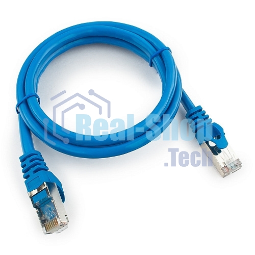 Патч-корд FTP Cablexpert cat.6, 1м, литой, многожильный, черный