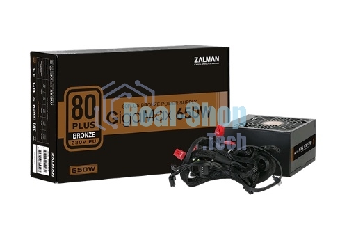 Блок питания Zalman ZM650-GVII Retail, 650Вт, 80 PLUS Bronze, 120мм, черный