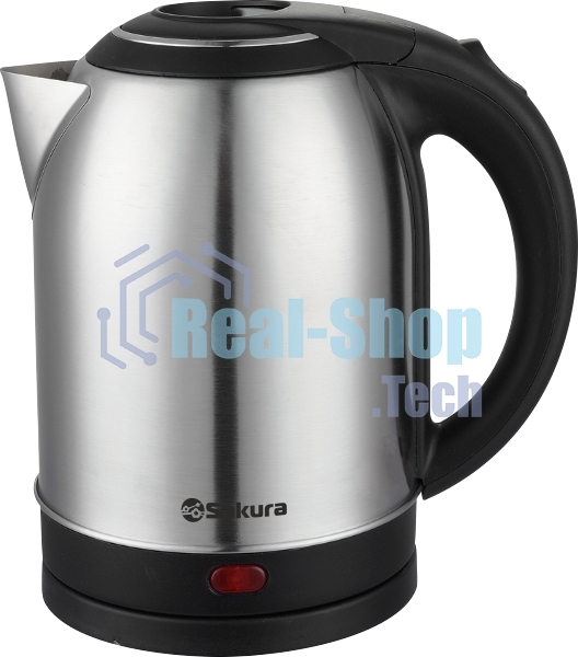 Чайник электрический Sakura SA-2121BS (2.0) серебр+черн д
