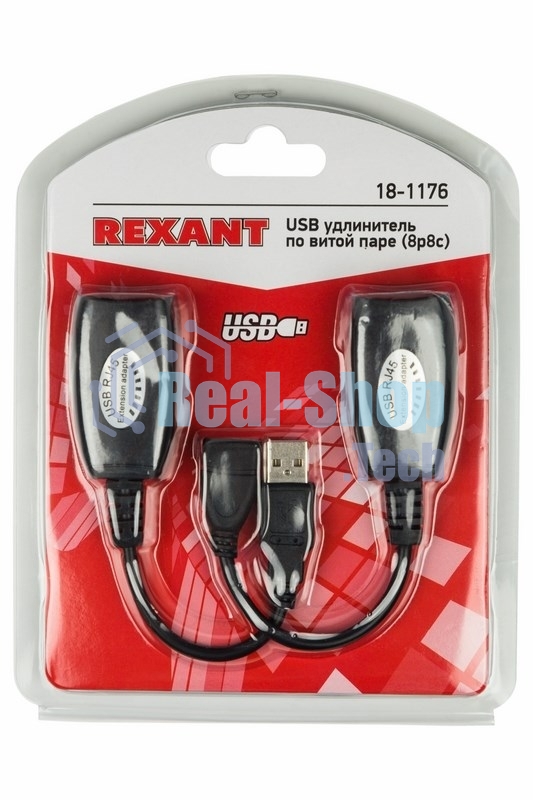 Удлинитель USB Rexant по витой паре (8p8c)