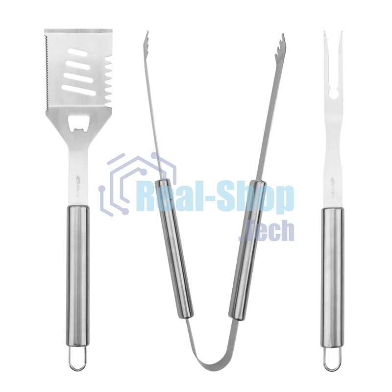 Набор щипцы, вилка и лопатка для гриля Сокол Стандарт