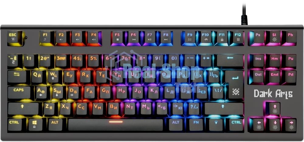 Клавиатура проводная Defender Dark Arts GK-375, USB, черный