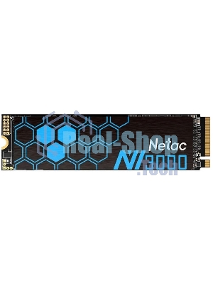 Накопитель SSD Netac NV3000, 250Gb, PCIe 3.0 x4, M.2 2280, NVMe, R/W 3000/1400