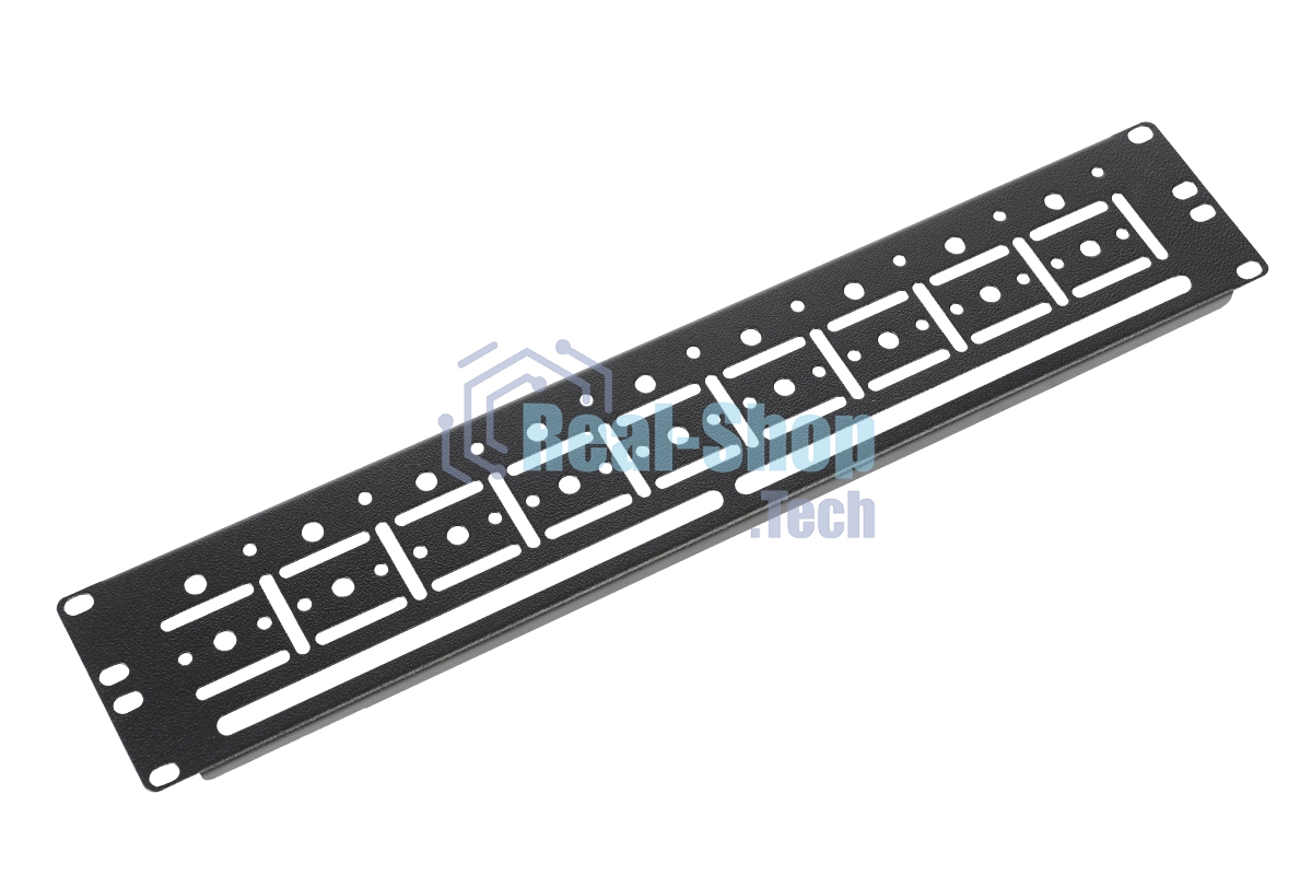 Кабельный органайзер (ГКО-У-2-9005) Горизонтальный ЦМО ГКО-У-2-9005 односторонний окна 2U шир.:19