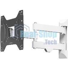 Кронштейн для телевизора Hama Fullmotion черный/белый 19